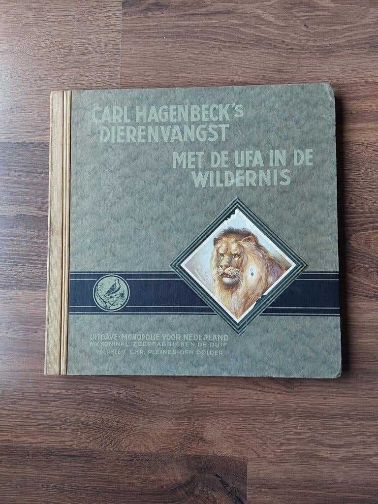 Carl Hagenbeck's Dierenvangst  uit 1930- UFA in de Wildernis, Ophalen of Verzenden, Gelezen, Carl Hagenbeck, Plaatjesalbum