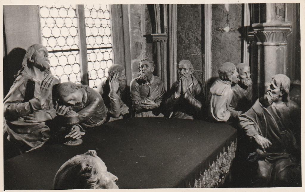 Het Laatste Avondmaal  Adriaen van Wesel,, Ophalen of Verzenden, 1940 tot 1960, Ongelopen, Overige thema's