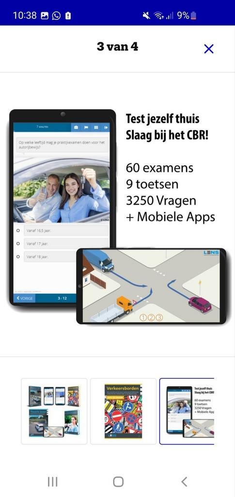 Auto theorieboek B, Ophalen, Zo goed als nieuw, Algemeen