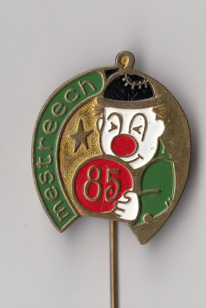 Carnaval Mestreech 1985 Maastricht speldje, Verzamelen, Gebruikt, Niet vindbaar, Niet vindbaar, Speldje of Pin