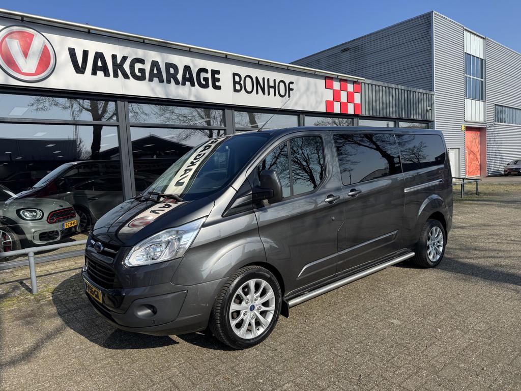 Ford Transit Custom 340 2.0 TDCI L2H1 Limited DC 2XSCHUIF-AU, Auto's, Euro 6, 4 cilinders, Bedrijf, Diesel