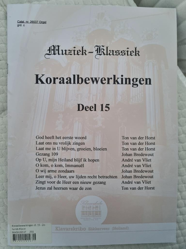 Klavarskribo 10 koraalbewerkingen div componisten, Ophalen of Verzenden, Artiest of Componist, Religie en Gospel