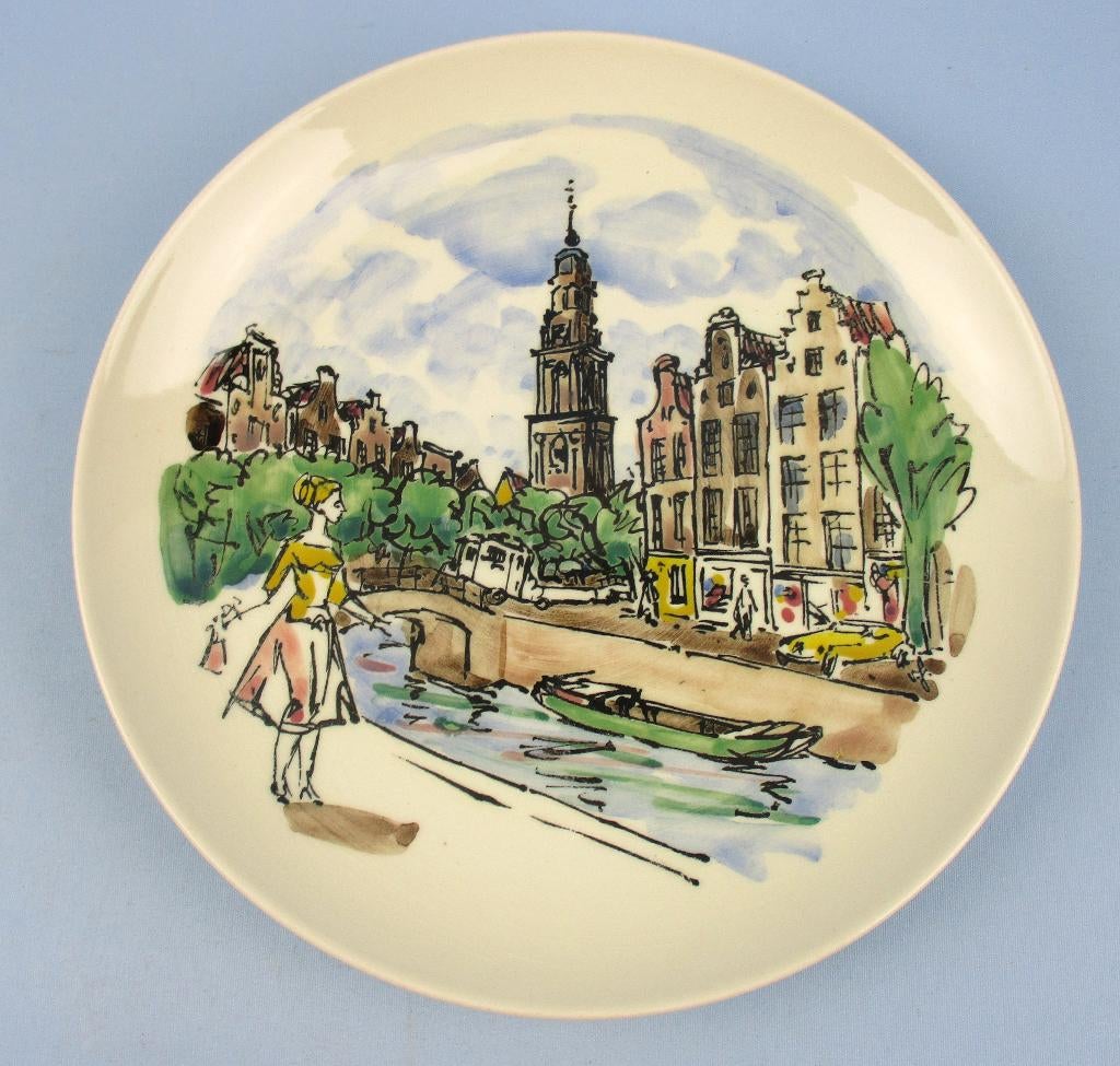 Wandbord Amsterdam Goedewaagen Gouda Holland Antoni van Gool, Ophalen of Verzenden