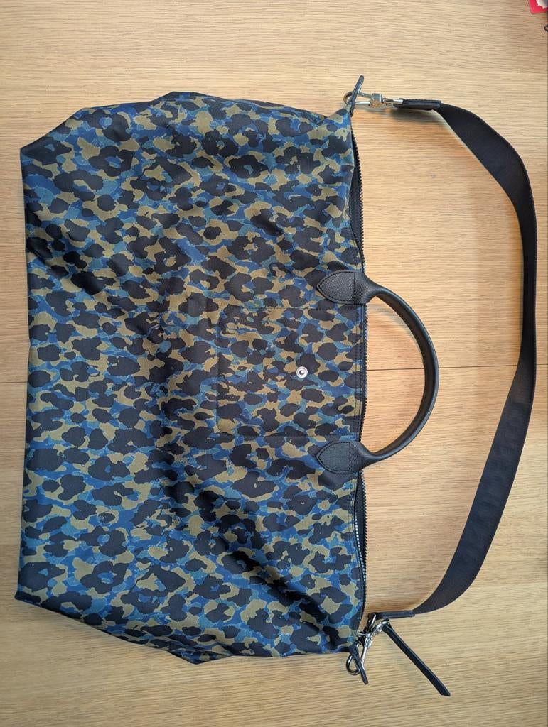 Longchamp Le Pliage Panthère M handtas, Ophalen of Verzenden, Nieuw, Zwart, Handtas