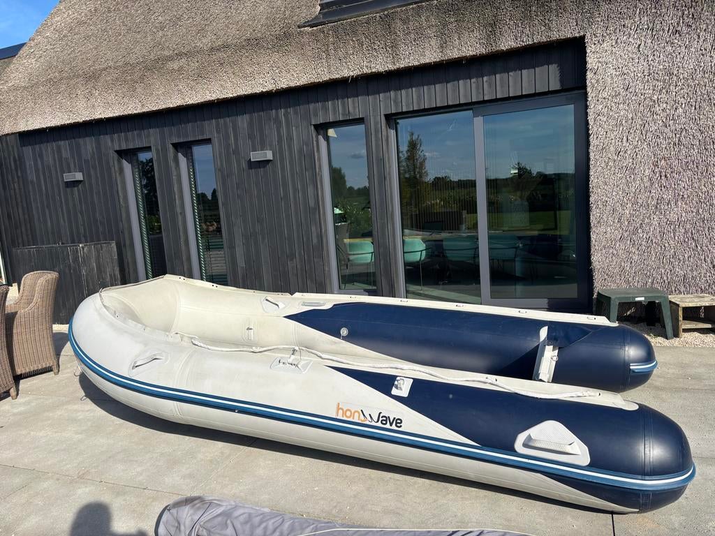 Honwave T40 rubberboot met aluminium bodem, Watersport en Boten, Rubberboten, Aluminium, Gebruikt, Benzine, Minder dan 70 pk