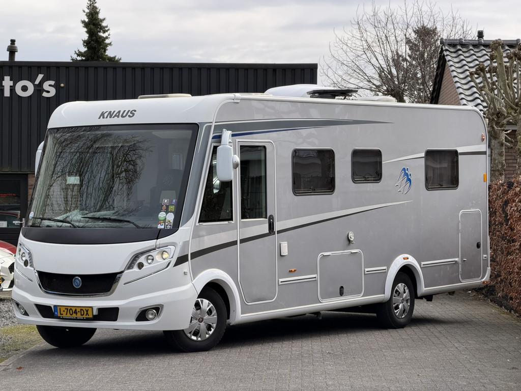 Knaus Sky i Plus 700 LX Queensbed Luchtvering 2x Airco Trekh, Caravans en Kamperen, Campers, Integraal, Buitenlamp, 7 tot 8 meter