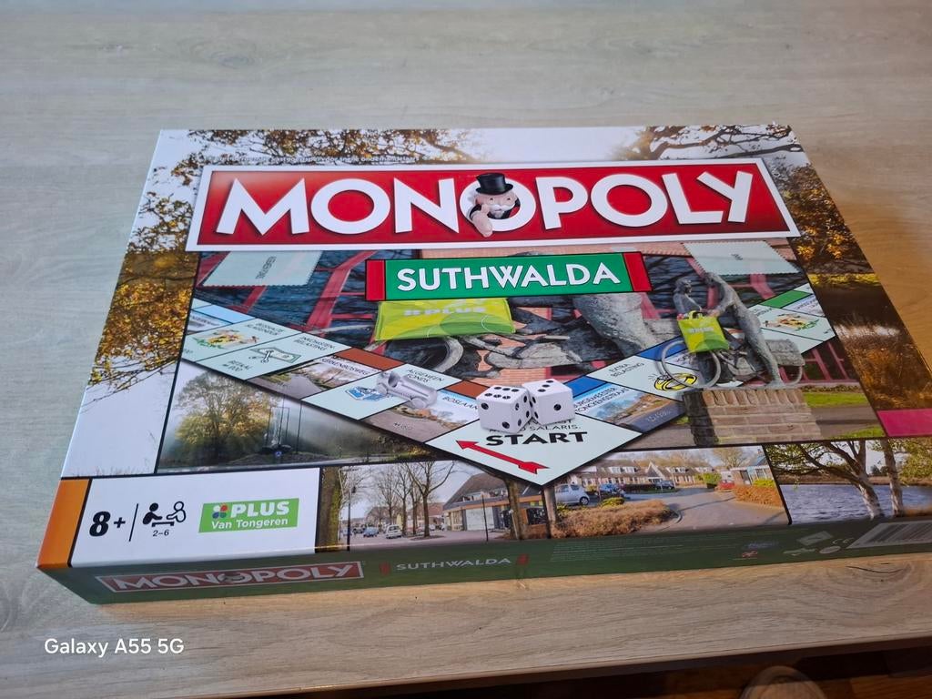Monopoly Suthwalda - Speciale editie, Hobby en Vrije tijd, Gezelschapsspellen | Bordspellen, Zo goed als nieuw, Een of twee spelers
