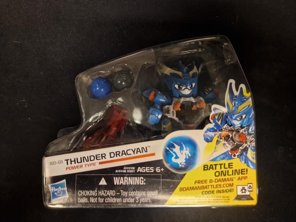 B-Daman Thunder Dracyan BD01 Hasbro, Geen, Geen, Zo goed als nieuw, Hasbro B-Daman