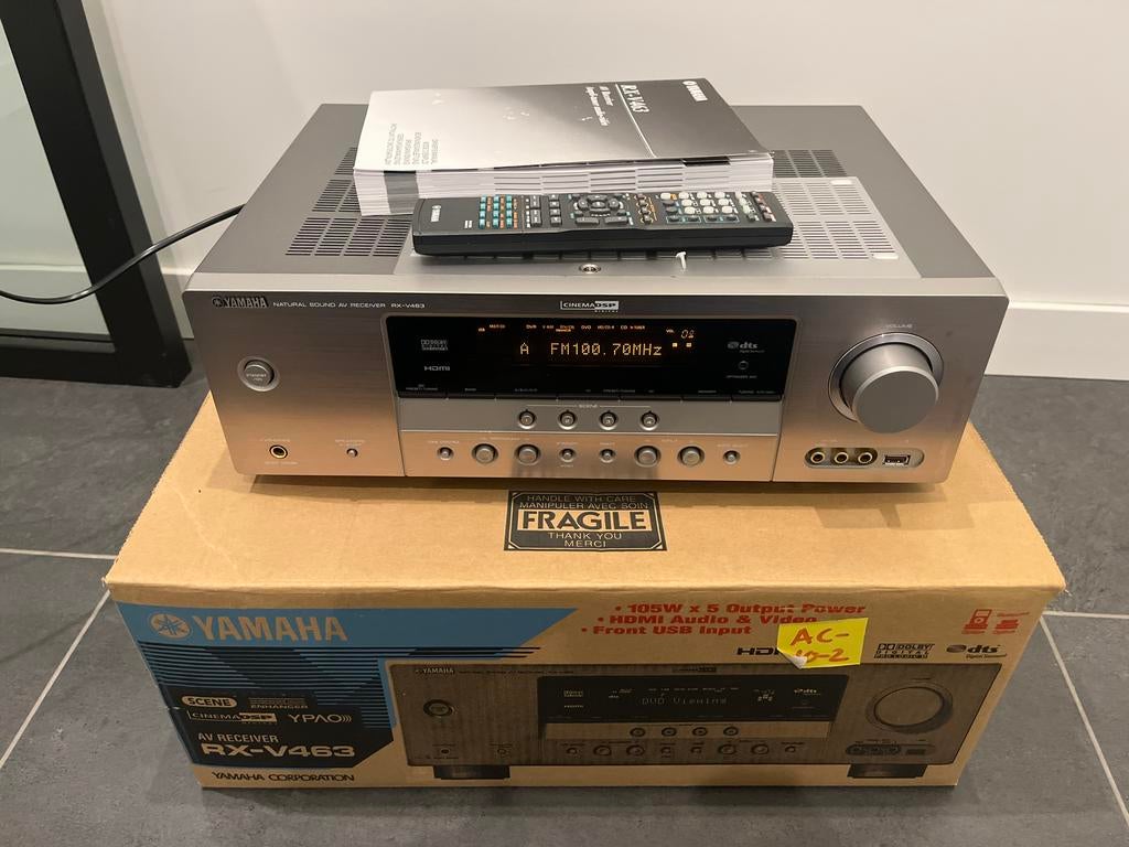 Yamaha RX-V463 AV Receiver, Audio, Tv en Foto, Versterkers en Receivers, Gebruikt, Yamaha, Ophalen of Verzenden, 60 tot 120 watt