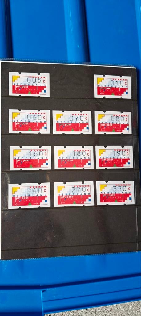 PTT Post automaatstroken 1991, Postzegels en Munten, Ophalen of Verzenden