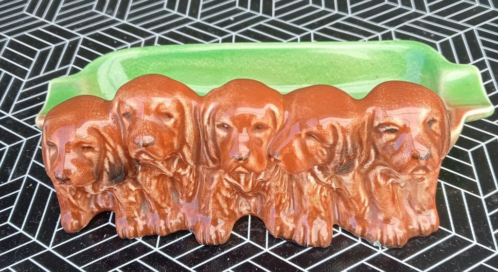 Vintage asbak met hondenfiguren beswick 869, Ophalen