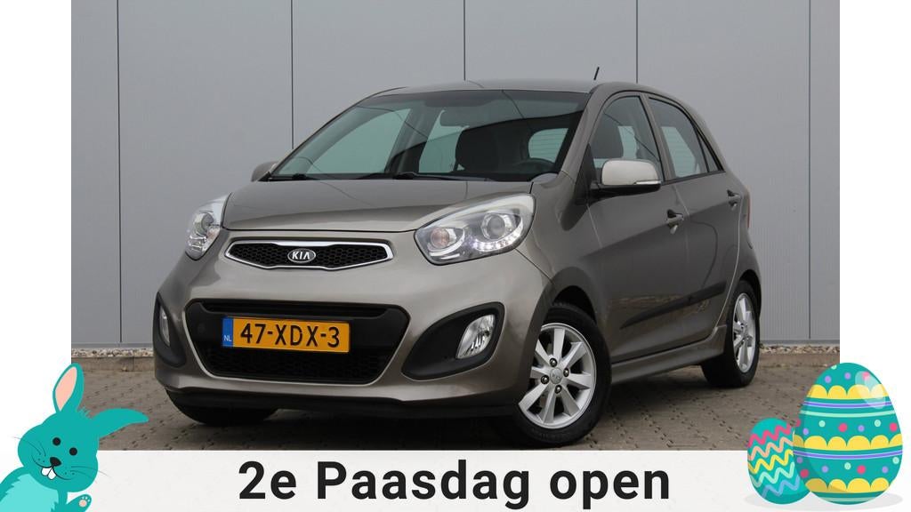 Kia Picanto 1.0 CVVT Comfort Pack | 5 Deurs | Airco | Elektr, Voorwielaandrijving, Stof, Gebruikt, Zwart