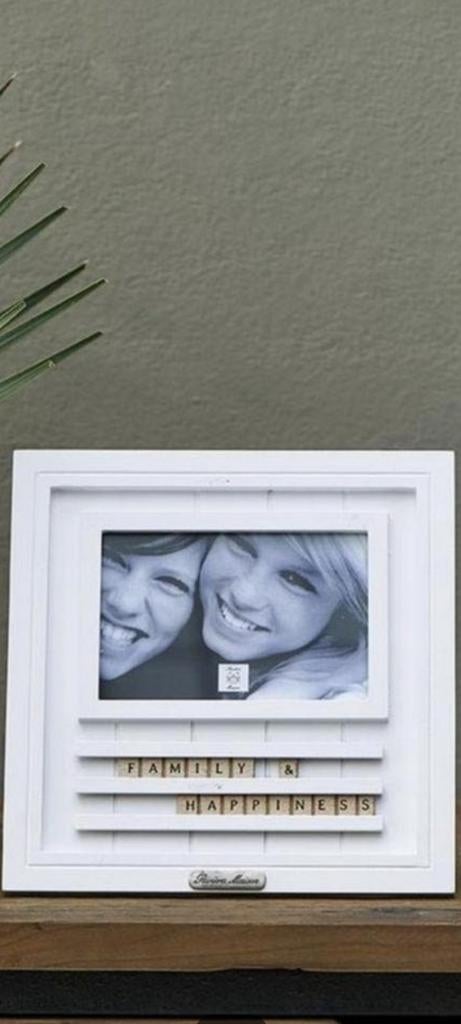 Riviera Maison fotolijst met 'Family & Happiness' tekst, Ophalen of Verzenden, Nieuw