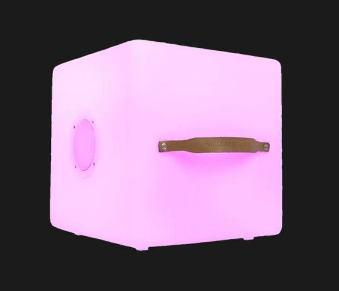 Speaker, met speakerlamp merk Nikki Amsterdam, Ophalen, Nieuw