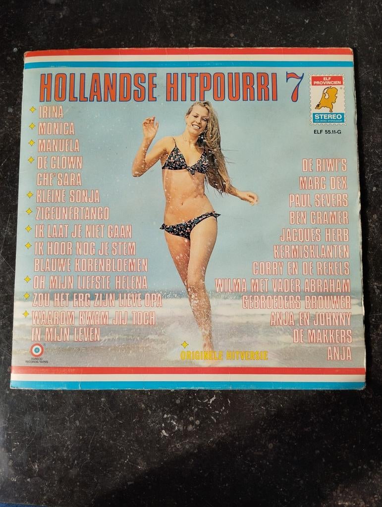 Vinyl LP Elf Provinciën 14 nummers - Hollandse hitpourri 7, Cd's en Dvd's, Vinyl | Nederlandstalig, Ophalen of Verzenden, Zo goed als nieuw