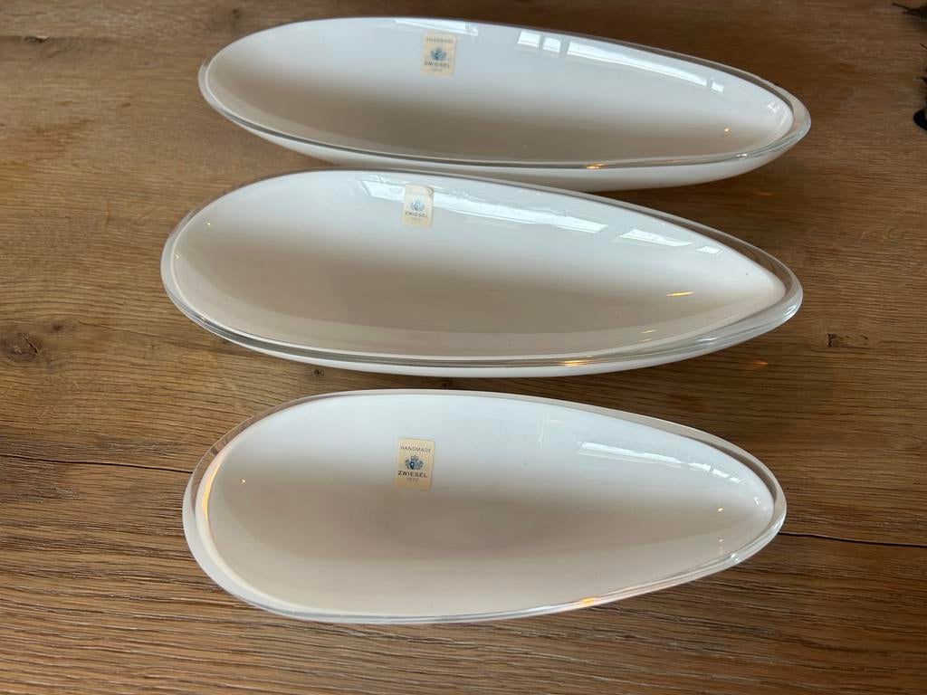Set van 3 Schott Zwiesel glazen schalen, wit, Ophalen of Verzenden