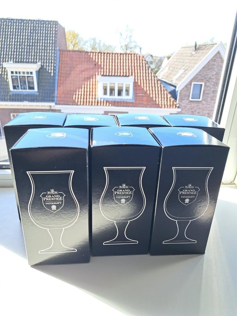 Hertog jan vatgerijpt glazen (7 stuks), Verzamelen, Ophalen, Nieuw, Bierglas