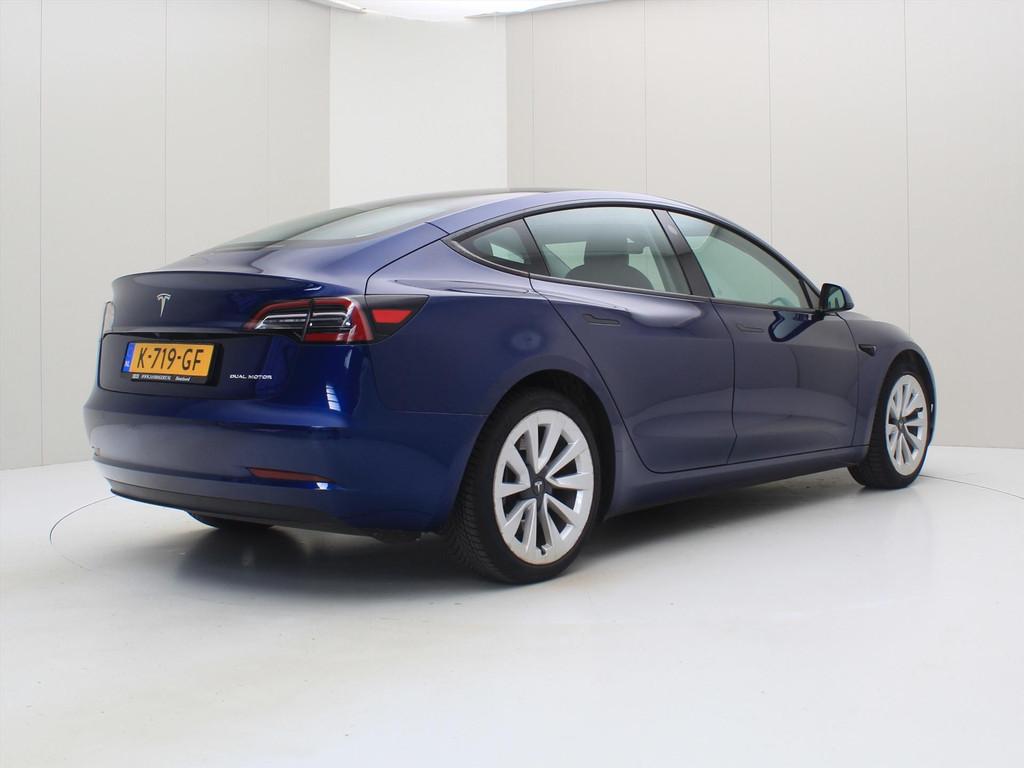 Tesla Model 3 Long-Range AWD 351pk 75 kWh FACELIFT [ WARMTEP, Automaat, Gebruikt, Zwart, Blauw
