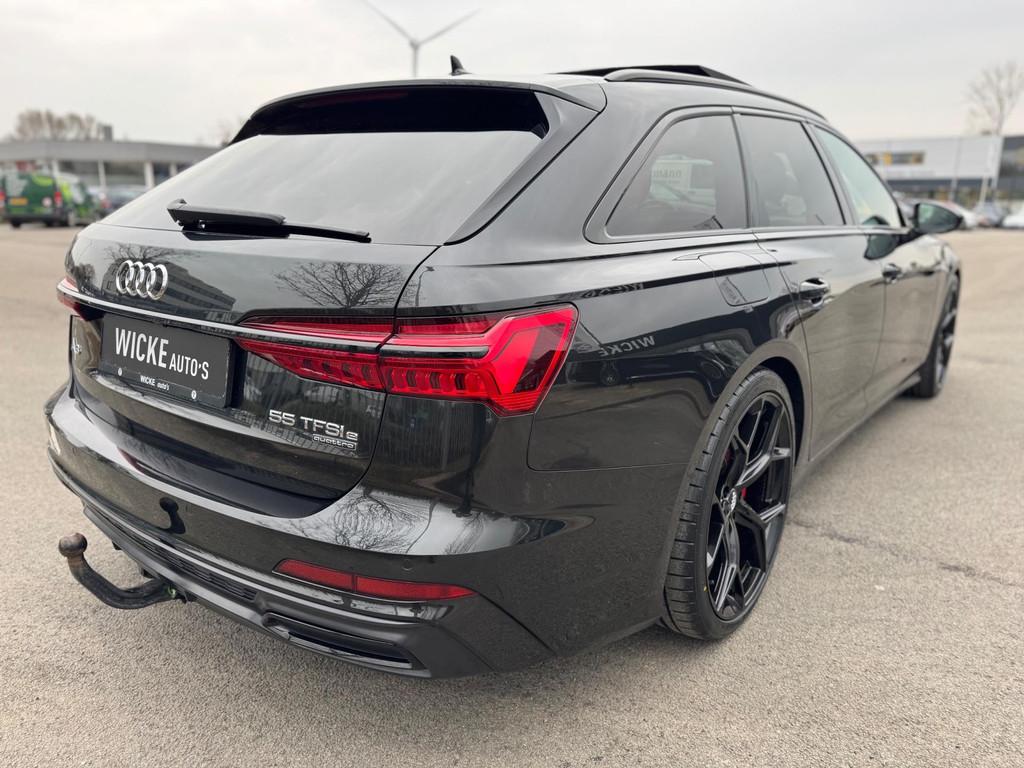 Audi A6 Avant 55 TFSI e quattro Competition 367 PK Pano Lede, Automaat, Gebruikt, Zwart, 4 cilinders