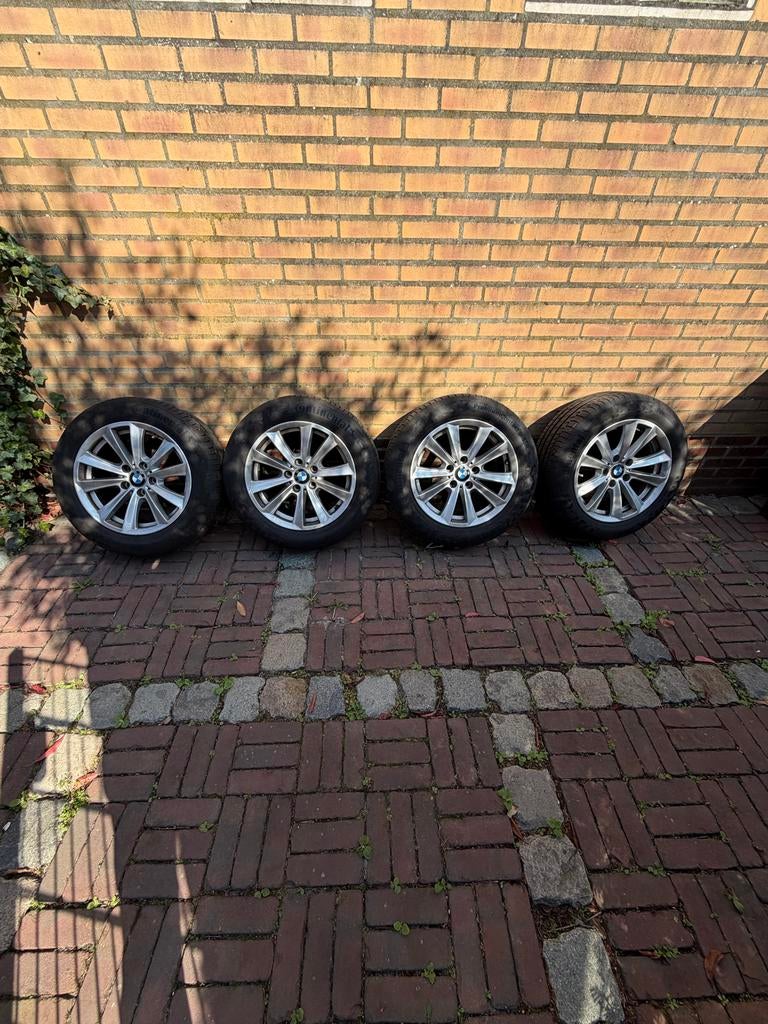 BMW F10/F11 lichtmetalen velgen met zomerbanden 6mm!, Auto-onderdelen, Banden en Velgen, Gebruikt, Banden en Velgen, 17 inch, Ophalen of Verzenden