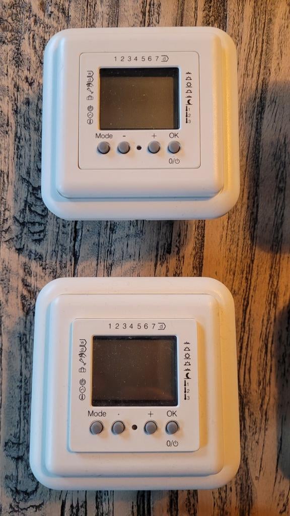 4 Eberle instat 8 inbouw vloerthermostaten en Honeywel modul, Ophalen of Verzenden, Nieuw