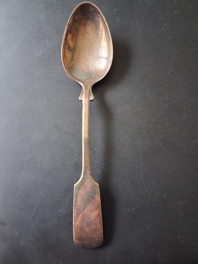 Zilveren lepel., Ophalen