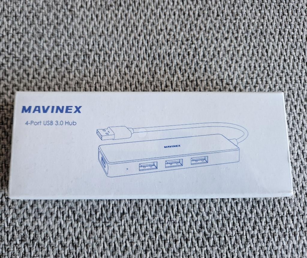 4-port USB 3.0 HUB, Computers en Software, Dockingstations, Ophalen, Nieuw, USB-hub, Laptop