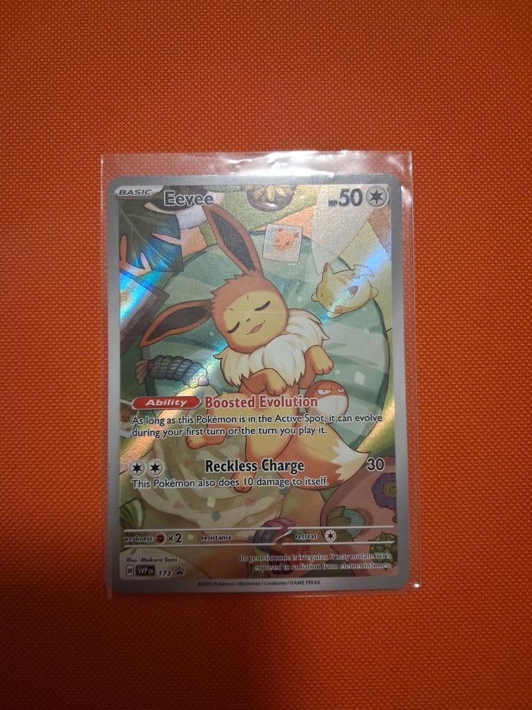 Eevee promo 173 Prismatic Evolutions, Ophalen of Verzenden, Zo goed als nieuw