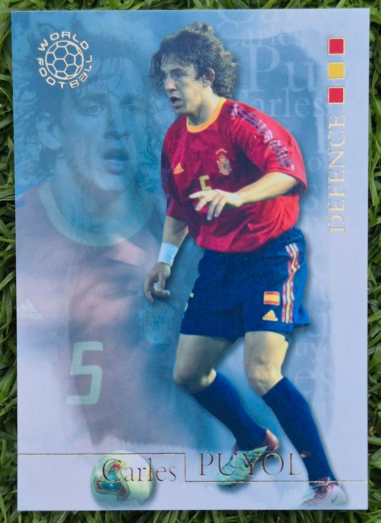 Futera, Carles Puyol - Spanje, 2004, Ophalen of Verzenden, Zo goed als nieuw, Buitenlandse clubs, Poster, Plaatje of Sticker