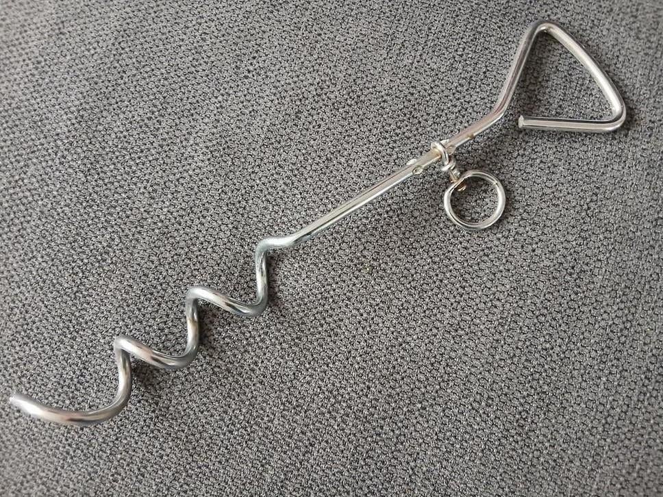 Pin grondpin aanlegpin aanlegspiraal voor hond/kat Nu 1,-, Ophalen, Zo goed als nieuw, Hondenriem-accessoire