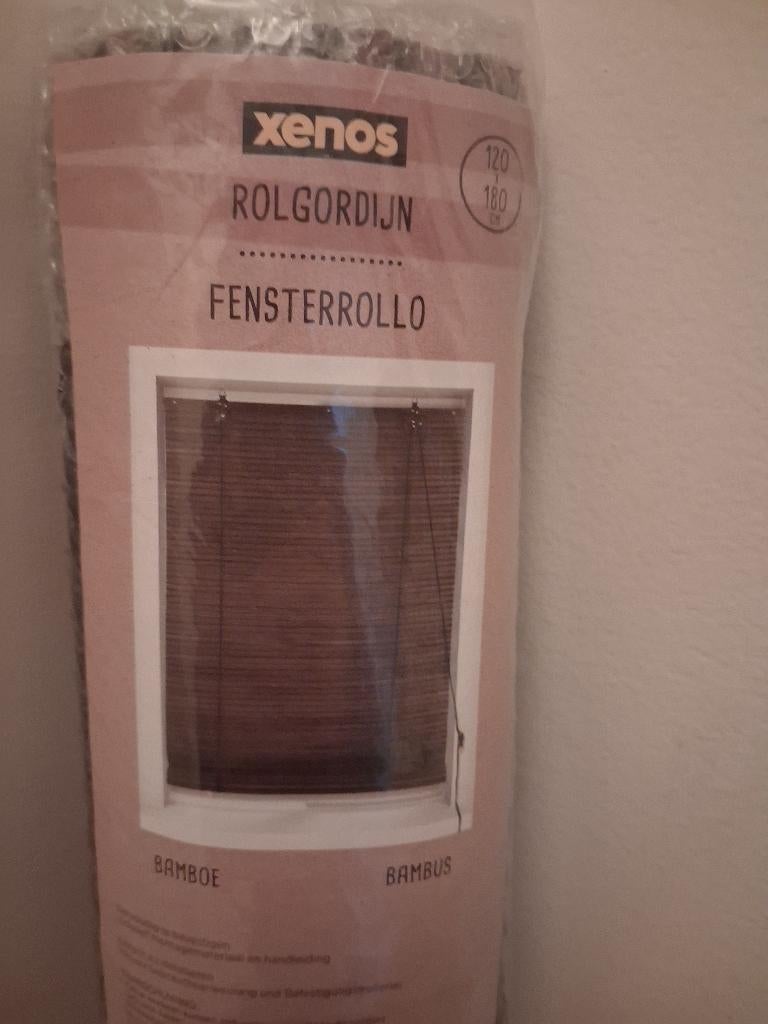 Rolgordijn  nieuw, Ophalen, Bruin, 100 tot 150 cm, 150 tot 200 cm