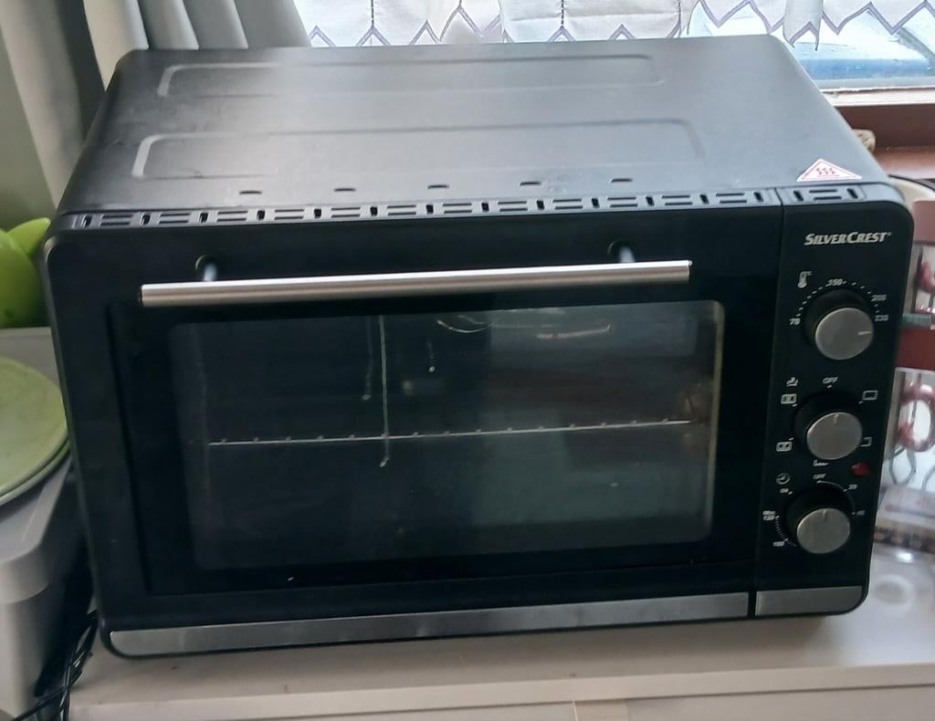 Compacte oven met grillspit - SilverCrest - 1500w, Ophalen, Minder dan 45 cm, Gebruikt, Minder dan 45 cm