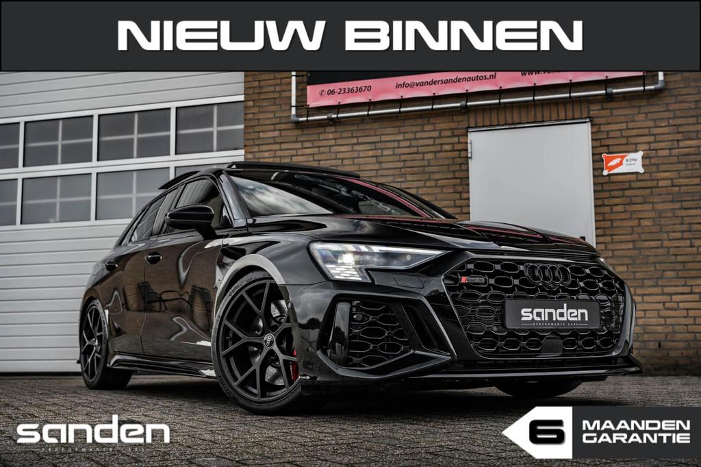 Audi RS3 2.5 TFSI quattro|472pk|Milltek|B&O|HUD|Pano|Hulk, Automaat, RS3, Zwart, 1545 kg