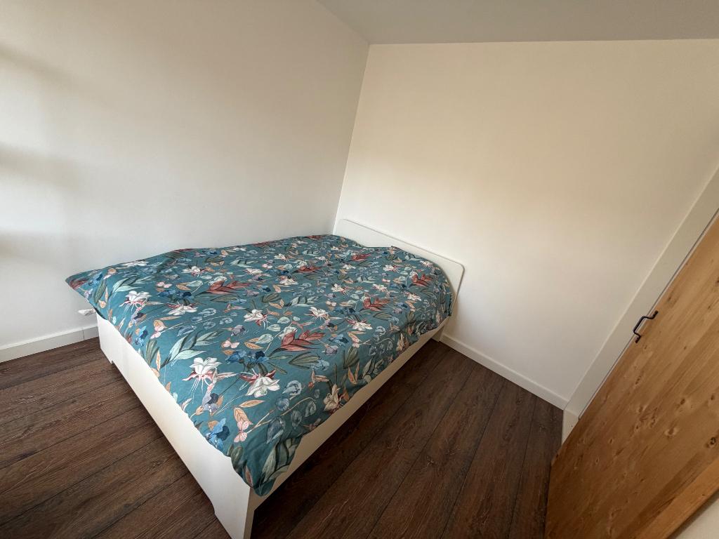 IKEA Askvoll bed incl matras & lattenbodems 140x200 – zgan, Huis en Inrichting, Ophalen, Overige materialen, Wit, Tweepersoons