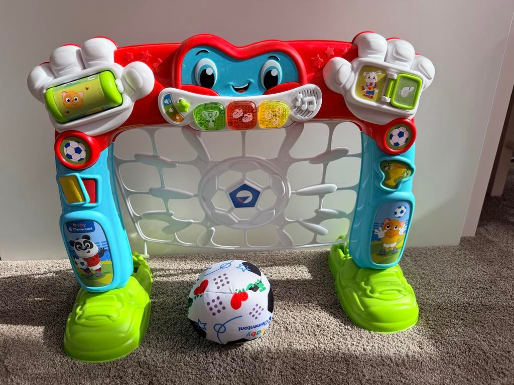 Clementoni Baby Voetbal Doel met Geluid en Licht, Ophalen, Zo goed als nieuw, Overige typen, Met licht