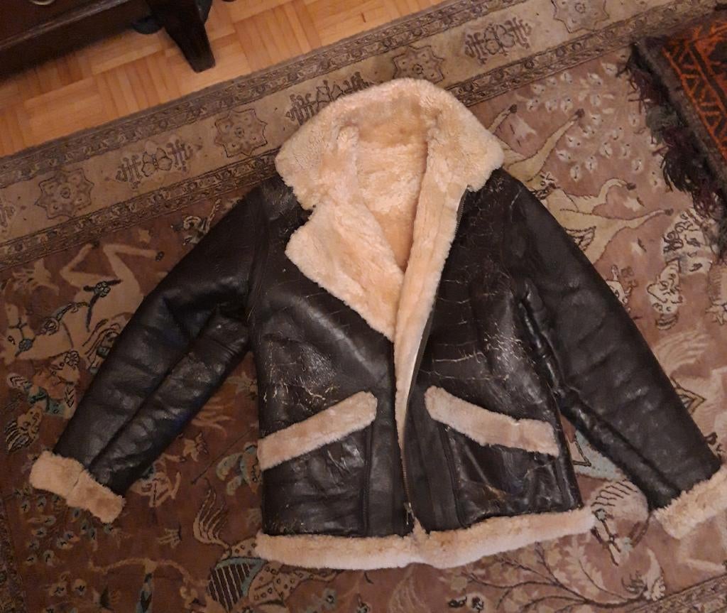 bomberjack (origineel pilotenjack), Maat 52/54 (L), Bruin, Ophalen of Verzenden, Gedragen