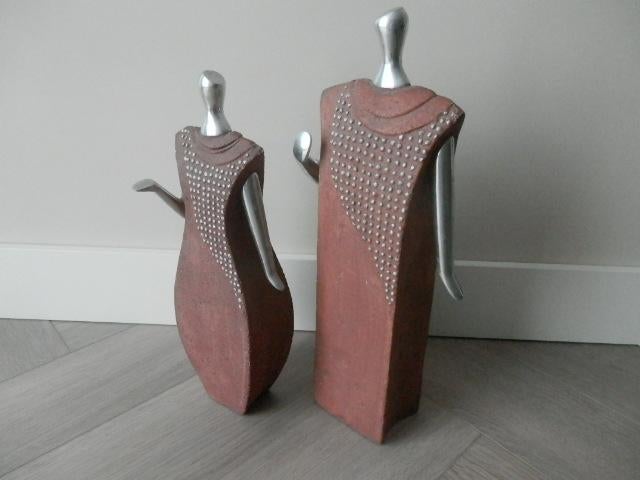 Sieraden standaard 2 x Cleo Sinclair, jaren "70/'80., Antiek en Kunst, Ophalen of Verzenden