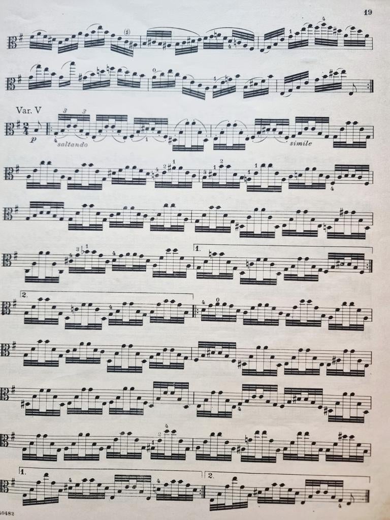 Campagnoli - Forty-One Caprices For the Viola, Gebruikt, Klassiek, Ophalen of Verzenden, Viool of Altviool