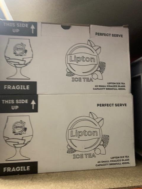 24x Lipton ice tea, Ophalen, Zo goed als nieuw, Frisdrankglas