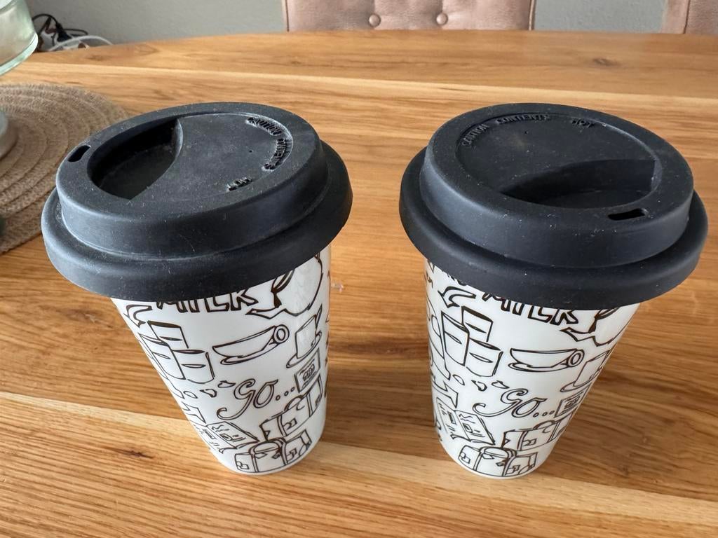 Koffiebekers Rivièra Maison., Huis en Inrichting, Keuken | Servies, Ophalen of Verzenden, Zo goed als nieuw, Overige stijlen, Kop(pen) en/of Schotel(s)