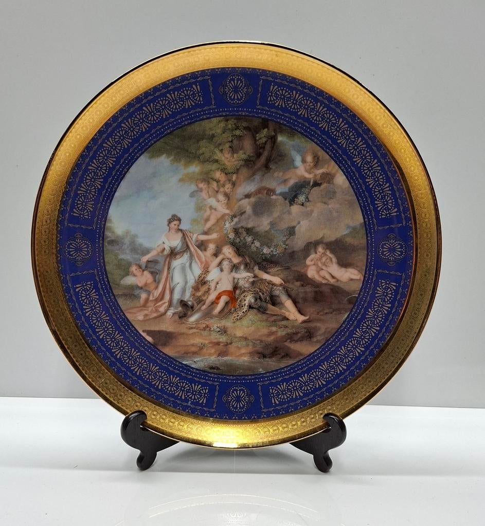 Decoratieve Wandplaat "Mythologic Epoch" - Handgeschilderd, Antiek en Kunst, Ophalen of Verzenden