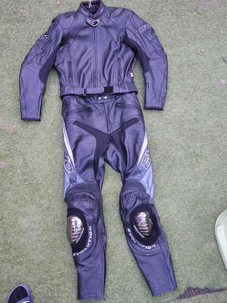 Evolution clothing, leer 2 delig motorpak, Motoren, Kleding | Motorkleding, Ophalen of Verzenden, Tweedehands, Combipak, Evolution Motorcycling Clothing
