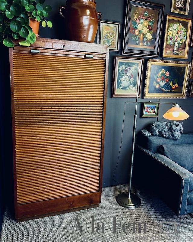 Archiefkast met roldeur- 1960, Niet ingevuld, Niet ingevuld, 150 tot 200 cm, 25 tot 50 cm