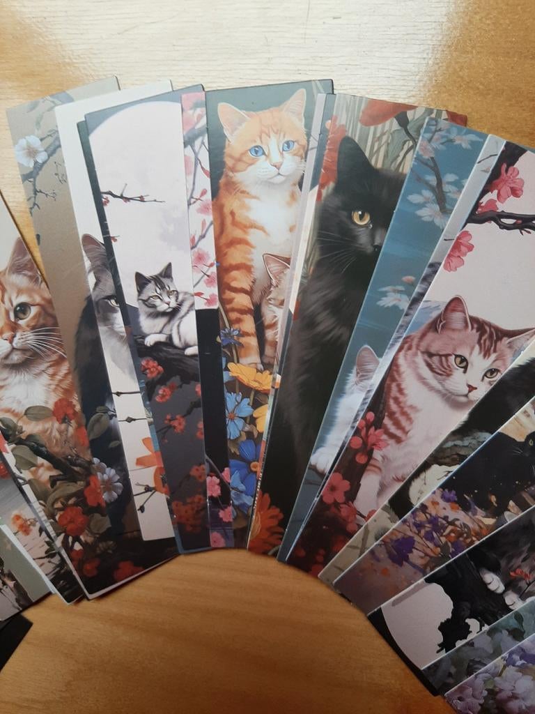 60 boekenleggers katten, Verzenden, Nieuw, Dier