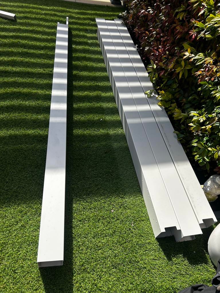 4 stuks aluminium staanders, Tuin en Terras, Palen, Balken en Planken, Ophalen, Nieuw, 250 cm of meer, Palen