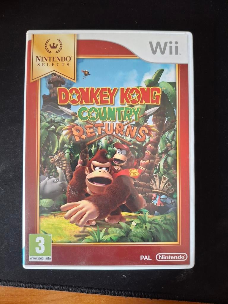 Donkey Kong Country Returns Wii - Zo goed als nieuw, 2 spelers, Eén computer, Ophalen of Verzenden, Zo goed als nieuw