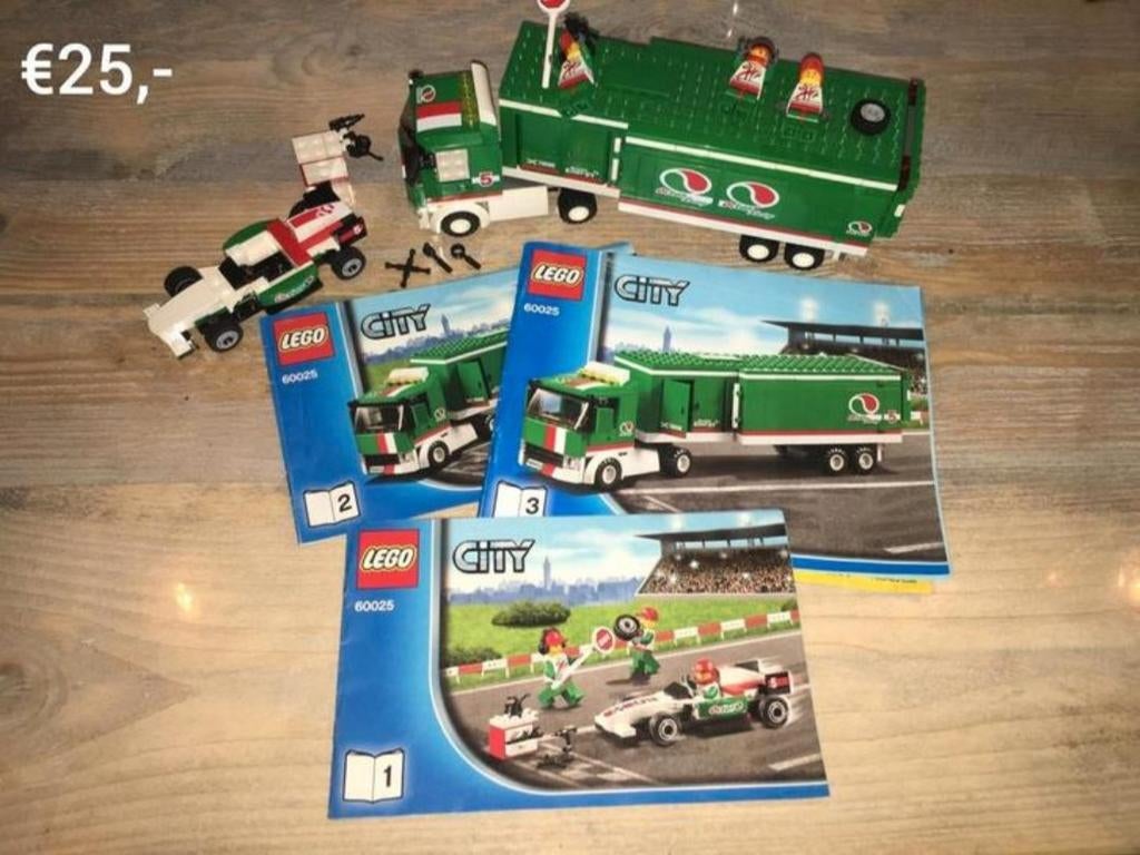 Lego City 60027, 60025, 4643,4433, 7639, 7903, Ophalen of Verzenden, Gebruikt