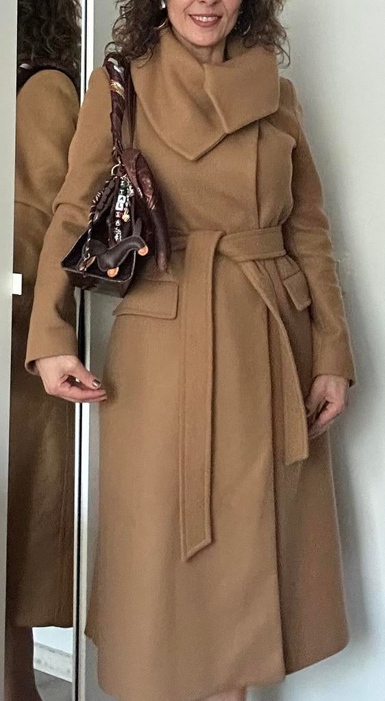 Elegante 75% wollen mantel jas  Zara camel bruin maat S, Kleding | Dames, Jassen | Winter, Ophalen of Verzenden, Zo goed als nieuw