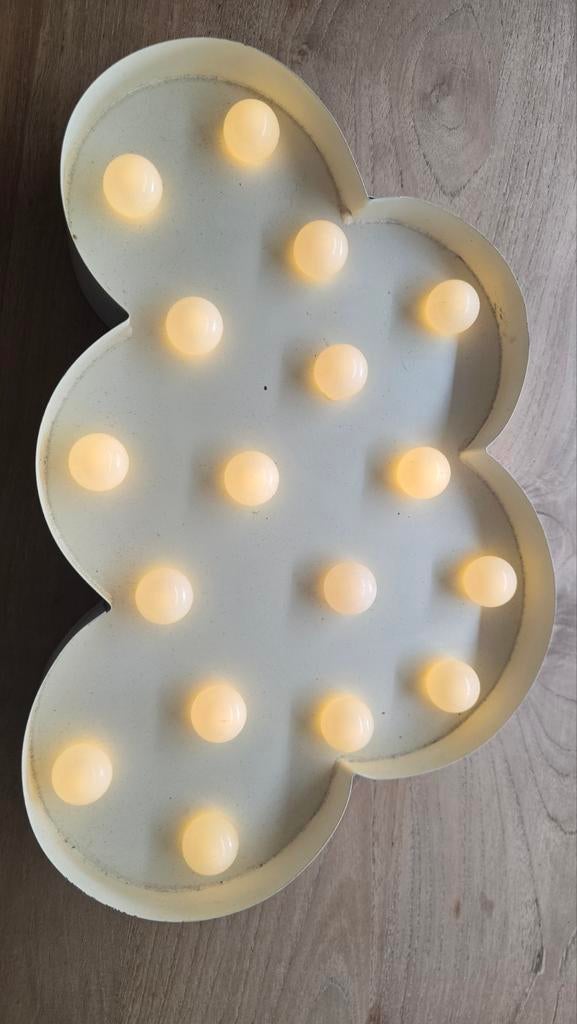 Leuke wolkenlamp met LED-verlichting, Ophalen of Verzenden, Gebruikt, Kinderkamer, sfeervol, decoratief