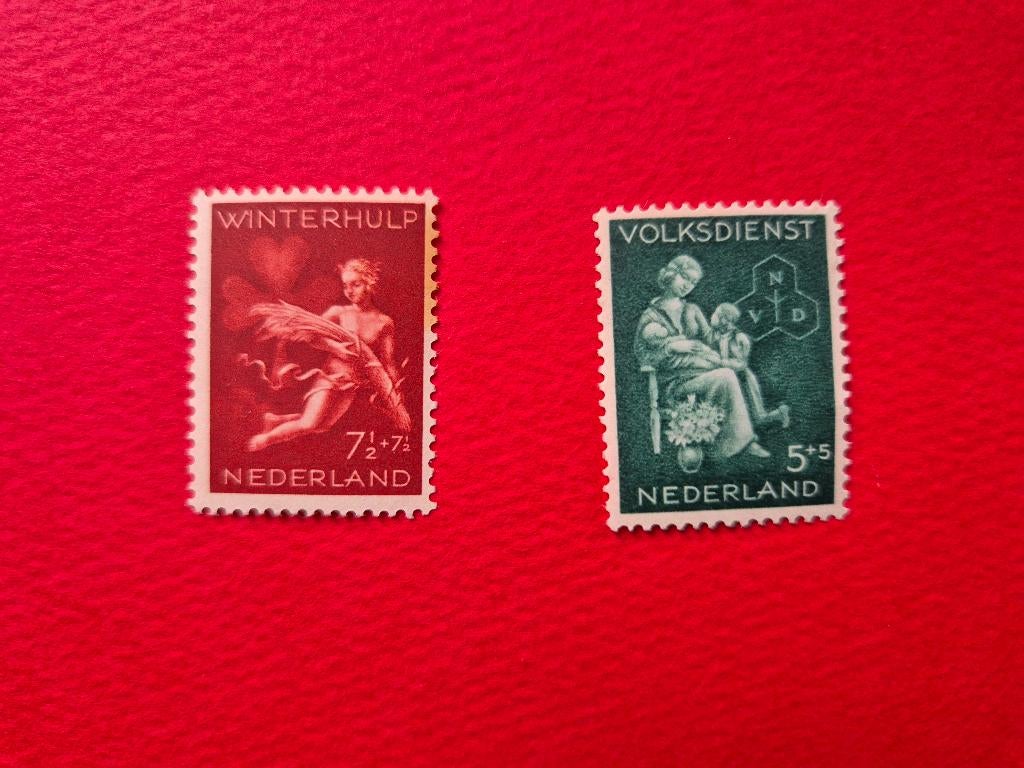 NVPH 425 en 426 - 1944 winterhulp - ongebruikt, Postzegels en Munten, Postzegels | Nederland, Ophalen of Verzenden, Na 1940, Postfris